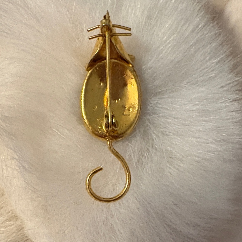 Damascene Mouse Brooch - Picture 3 of 4